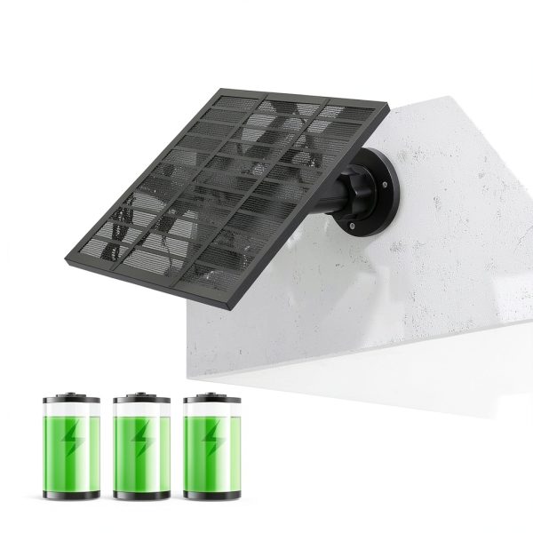 LMDTYN Ring Solar Panel 5W Black High Efficiency-6