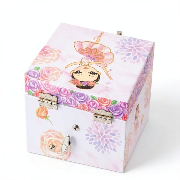 Pink Flower Ballerina Jewelry Box by TAOPU-4