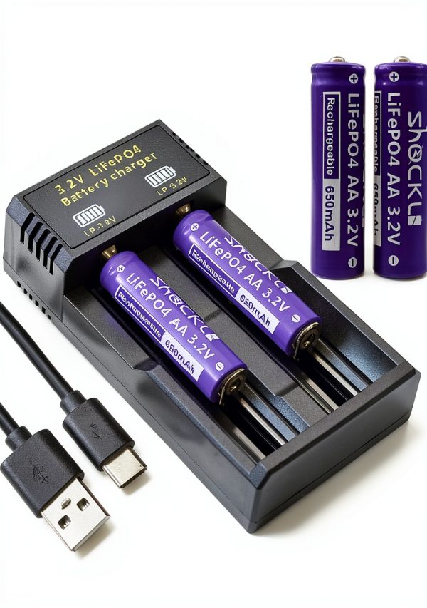 Solar AA Battery Charger by shockli Patio-0
