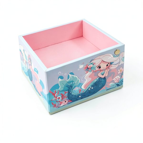 Mermaid Jewelry Box RR ROUND RICH DESIGN Wooden-4