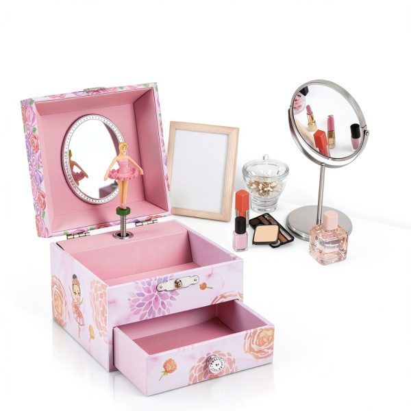 Pink Flower Ballerina Jewelry Box by TAOPU-2