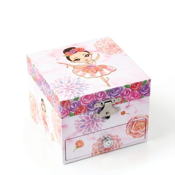 Pink Flower Ballerina Jewelry Box by TAOPU-3