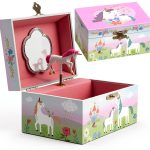 Unicorn Jewelry Box Wood Design for Kids-0
