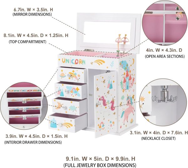 efubaby Modern Jewelry Box Purple Velvet Magnetic-3