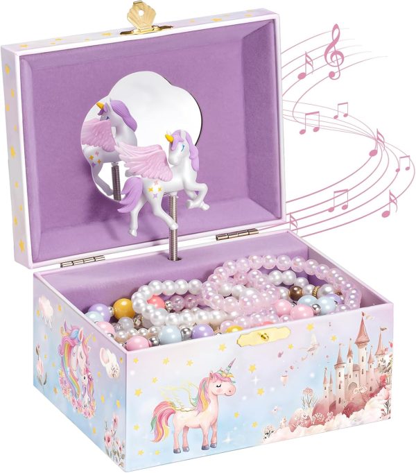 ProCase Unicorn Jewelry Box for Kids-0