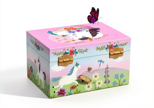 Unicorn Jewelry Box RR ROUND RICH DESIGN Wooden-4