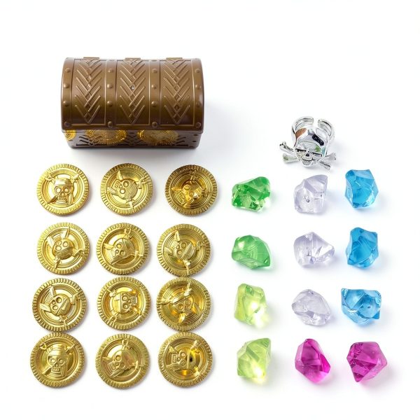 HOPELJ Plastic English Style Treasure Chest for Kids-1
