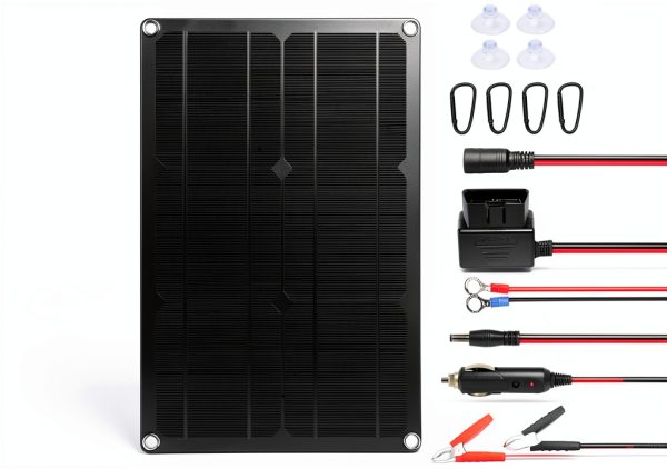 ZEMBSOYA Car Solar Charger Black Rugged Design-0
