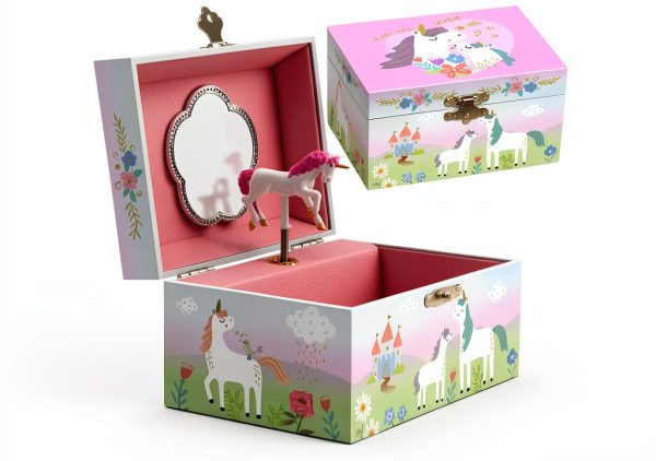 Unicorn Jewelry Box RR ROUND RICH DESIGN Wooden-0