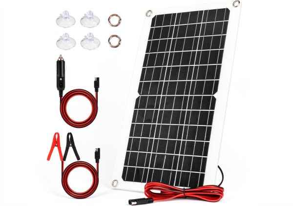 Soshine 15W Solar Battery Charger for Patio Lawn-0