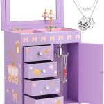 Jewelry Box efubaby Purple Modern Girls Storage-0