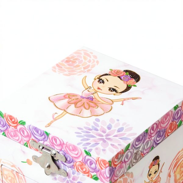 Pink Flower Ballerina Jewelry Box by TAOPU-5