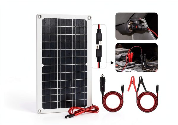 Soshine 15W Solar Battery Charger for Patio Lawn-1
