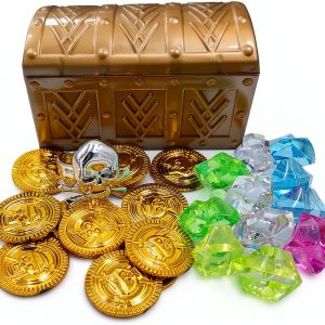 HOPELJ Plastic English Style Treasure Chest for Kids-0