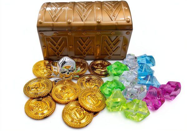 HOPELJ Plastic English Style Treasure Chest for Kids-0