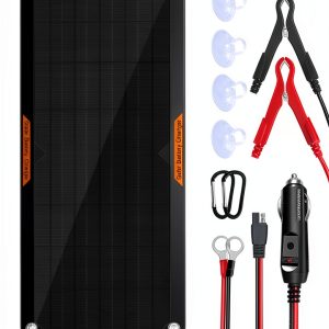 Solar Battery Charger by POWISER 5W Black-0