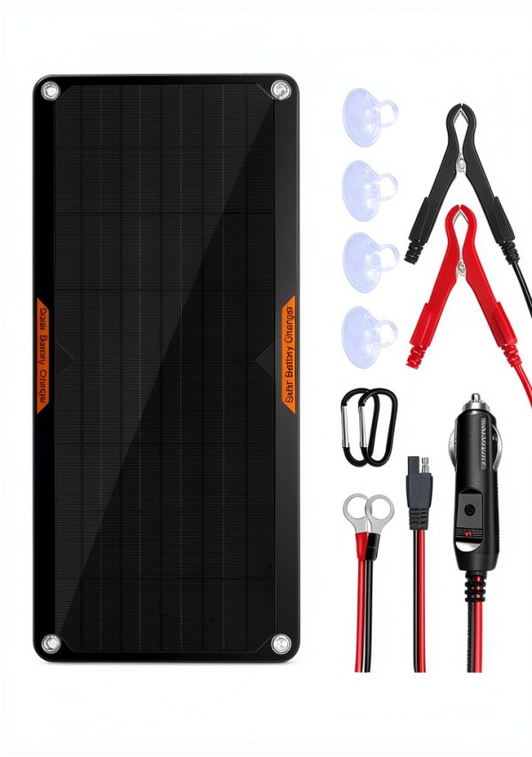 Solar Battery Charger by POWISER 5W Black-0