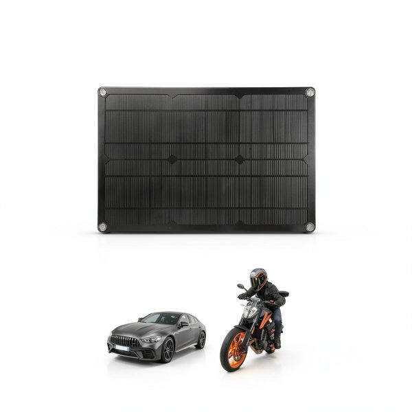 ZEMBSOYA Car Solar Charger Black Rugged Design-4