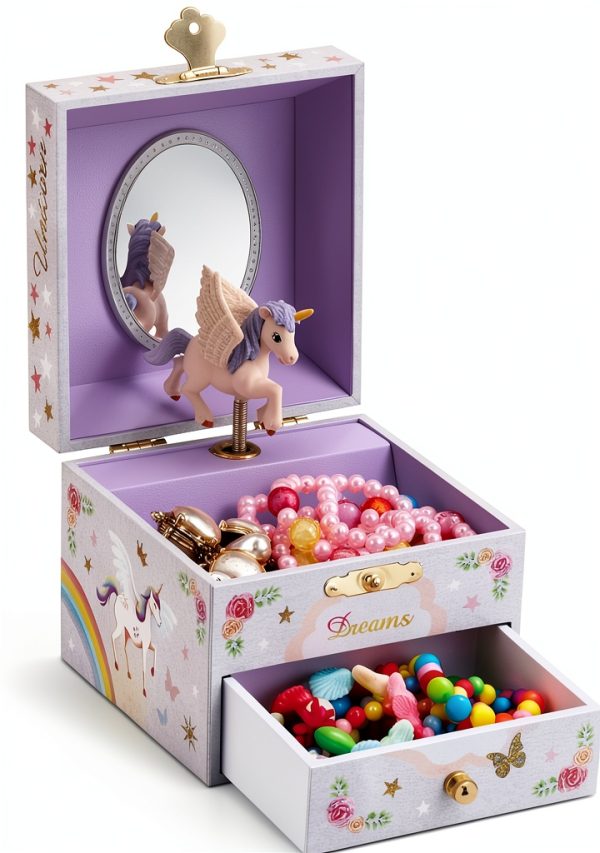 Unicorn Jewelry Box RR ROUND RICH DESIGN Velvet-2
