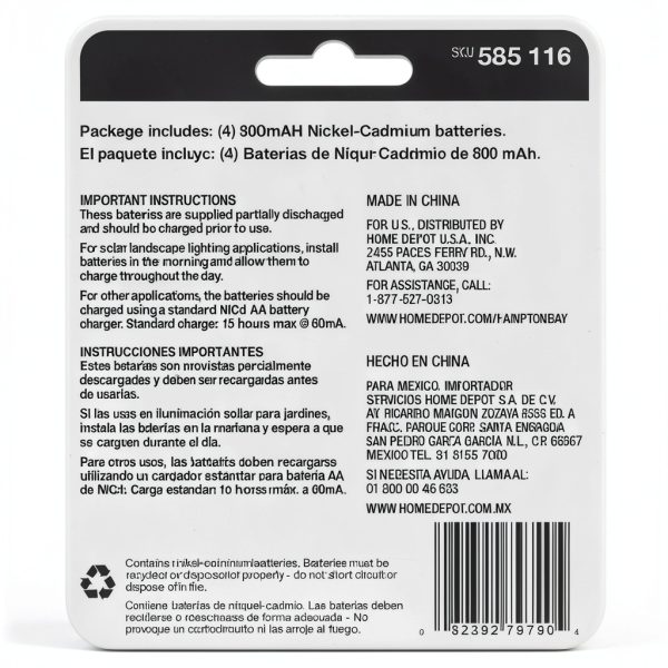 Hampton Bay Solar Battery Charger Kit-2