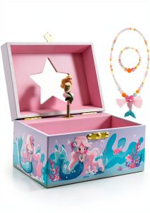 Mermaid Jewelry Box RR ROUND RICH DESIGN Wooden-0