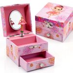 Pink Flower Ballerina Jewelry Box by TAOPU-0
