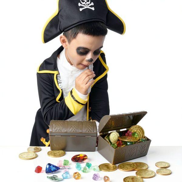 HOPELJ Plastic English Style Treasure Chest for Kids-5