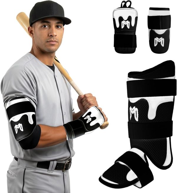MediCaptain TripleGuard Baseball Protective Set Adults White-0