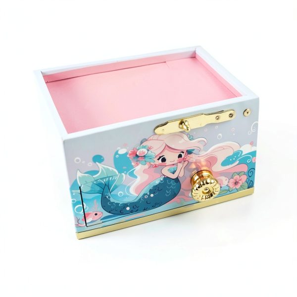 RR ROUND RICH DESIGN Children's Jewelry Box Cute Mermaid-4