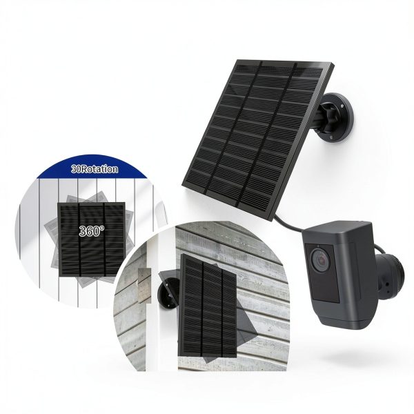 LMDTYN Ring Solar Panel 5W Black High Efficiency-3