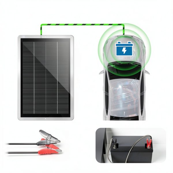 Saillong Solar Battery Charger for 12v Batteries-2