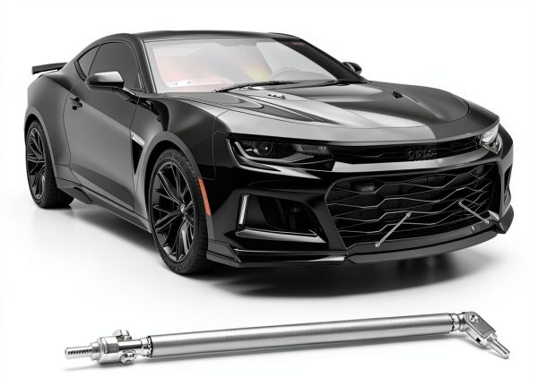 DEERMOTO Front Splitter Rods Silver Universal Fit-4