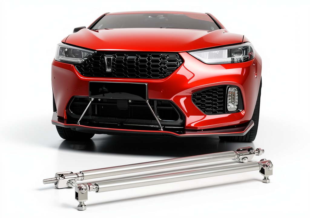 Installing AUXMART splitter rods on a rear diffuser