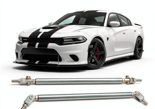 DEERMOTO Front Splitter Rods Silver Universal Fit-0