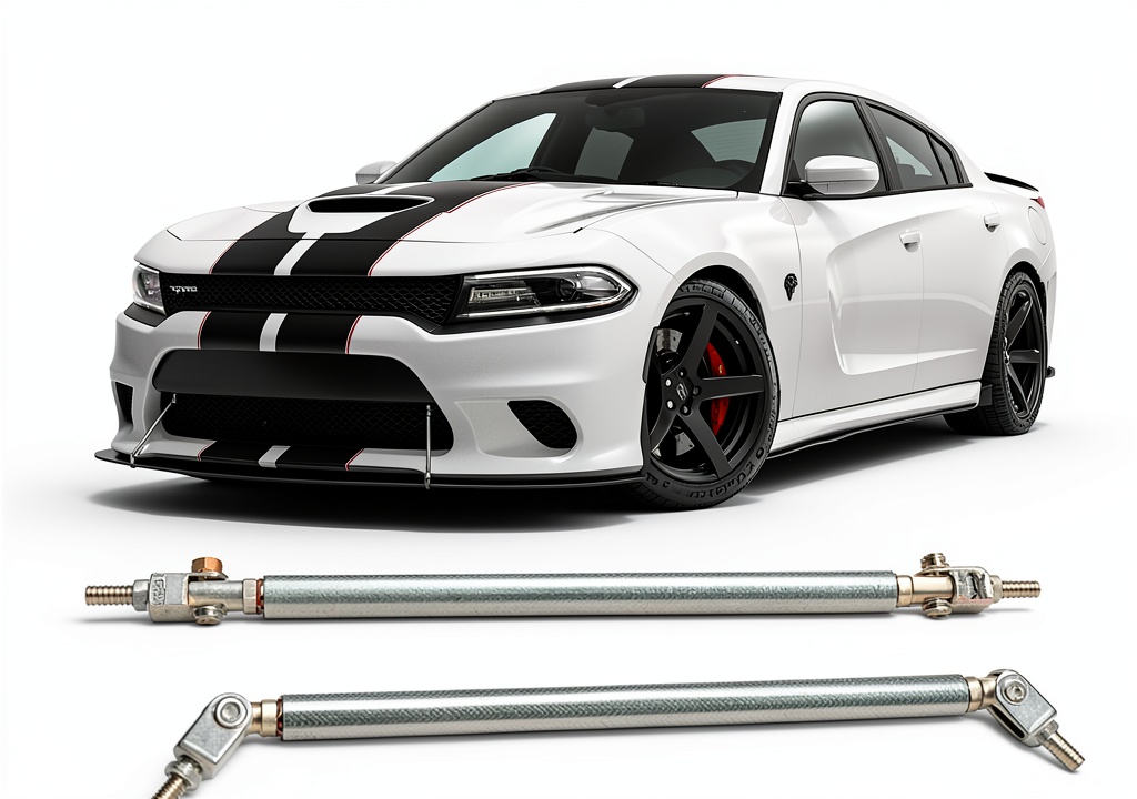 DEERMOTO Front Splitter Rods on a car