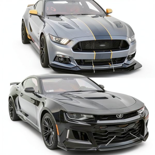 DEERMOTO Front Splitter Rods Silver Universal Fit-6