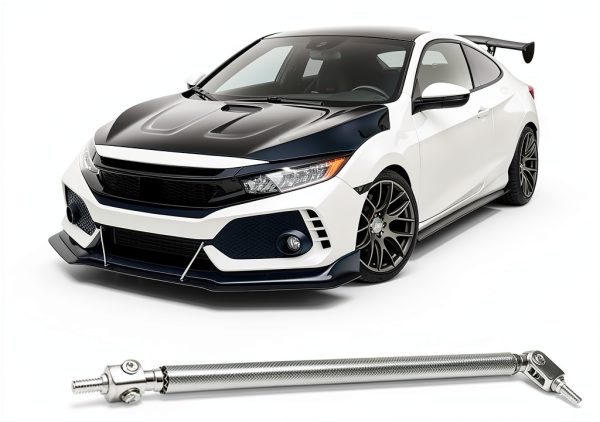 DEERMOTO Front Splitter Rods Silver Universal Fit-1