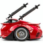 Car Bumper Tie Rod by TOMALL Aluminum Carbon Fiber Lever-0