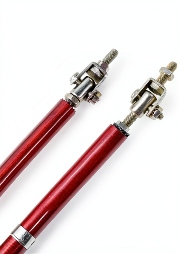 Car Splitter Strut Rod LHDOS Adjustable 8 to 11in Support Bar Red-3