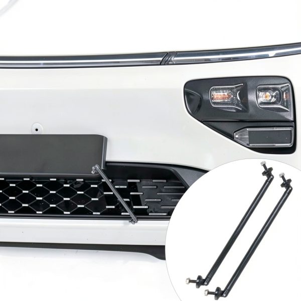 Car Bumper Splitter Strut Rod BDZMC Aluminum Fit Black 11.6in-5