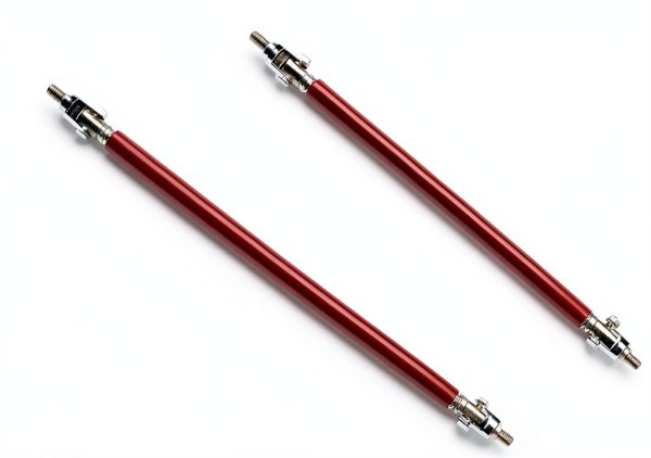 Car Splitter Strut Rod LHDOS Adjustable 8 to 11in Support Bar Red-1