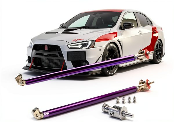 EOHMAK Front Bumper Lip Splitter Strut Rod Universal Fit Adjustable-0