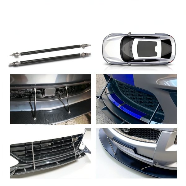 Car Front Lip Splitter Support Rod VKQTS Aluminum Universal Fit-6