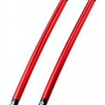 Front Bumper Splitter Support Rod X AUTOHAUX Aluminum Adjustable Red-0