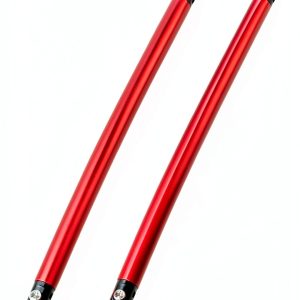 Front Bumper Splitter Support Rod X AUTOHAUX Aluminum Adjustable Red-0