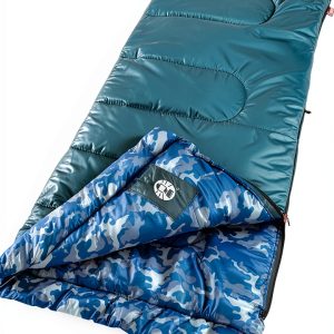 Coleman Kids 45°F Sleeping Bag for Children up to 5ft 5in Tall, Lightweight & Warm Sleep Sack for Indoor/Outdoor Use, Machine Washable-0