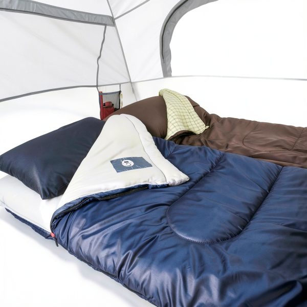 Coleman Brazos Sleeping Bag 20/30°F No-Snag Zipper Blue-3