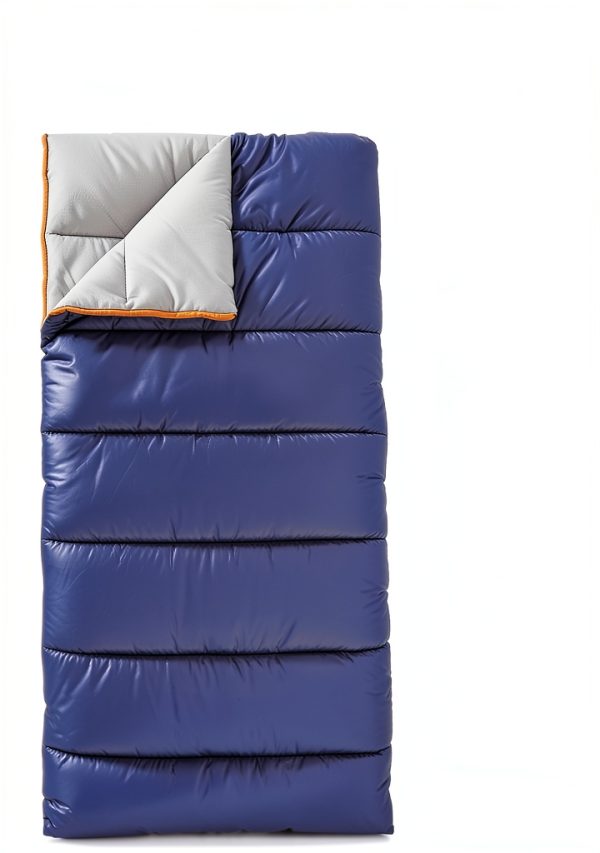 Amazon Basics 30°F Cool Weather Sleeping Bag – Blue, 75x33 Inches-2