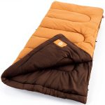 Coleman Dunnock 20°F Big ‘n Tall Sleeping Bag, Cold-Weather Sleeping Bag Fits Adults up to 6ft 4in, Machine Washable, Flannel Liner-0