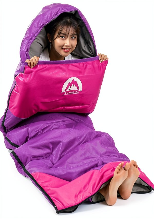 SWTMERRY Sleeping Bag 3 Seasons (Summer, Spring, Fall) Warm & Cool Weather - Lightweight,Waterproof Indoor & Outdoor Use for Kids, Teens & Adults for Hiking and Camping-2